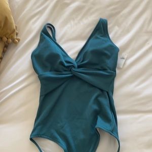 NWT old navy dark teal swimsuit